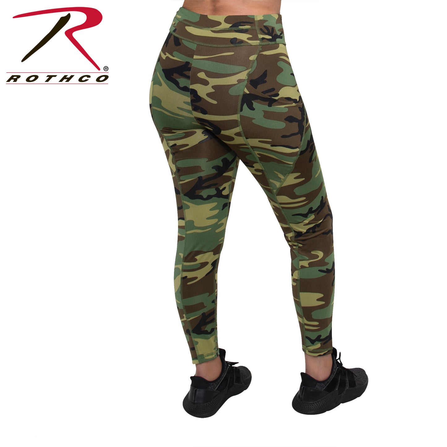 Rothco Womens Workout Performance Camo Leggings With Pockets