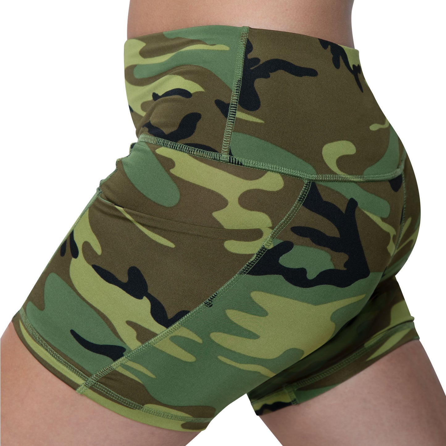 Rothco Womens Camo Workout Performance Legging Shorts