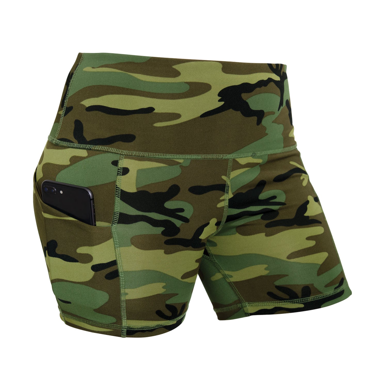 Rothco Womens Camo Workout Performance Legging Shorts