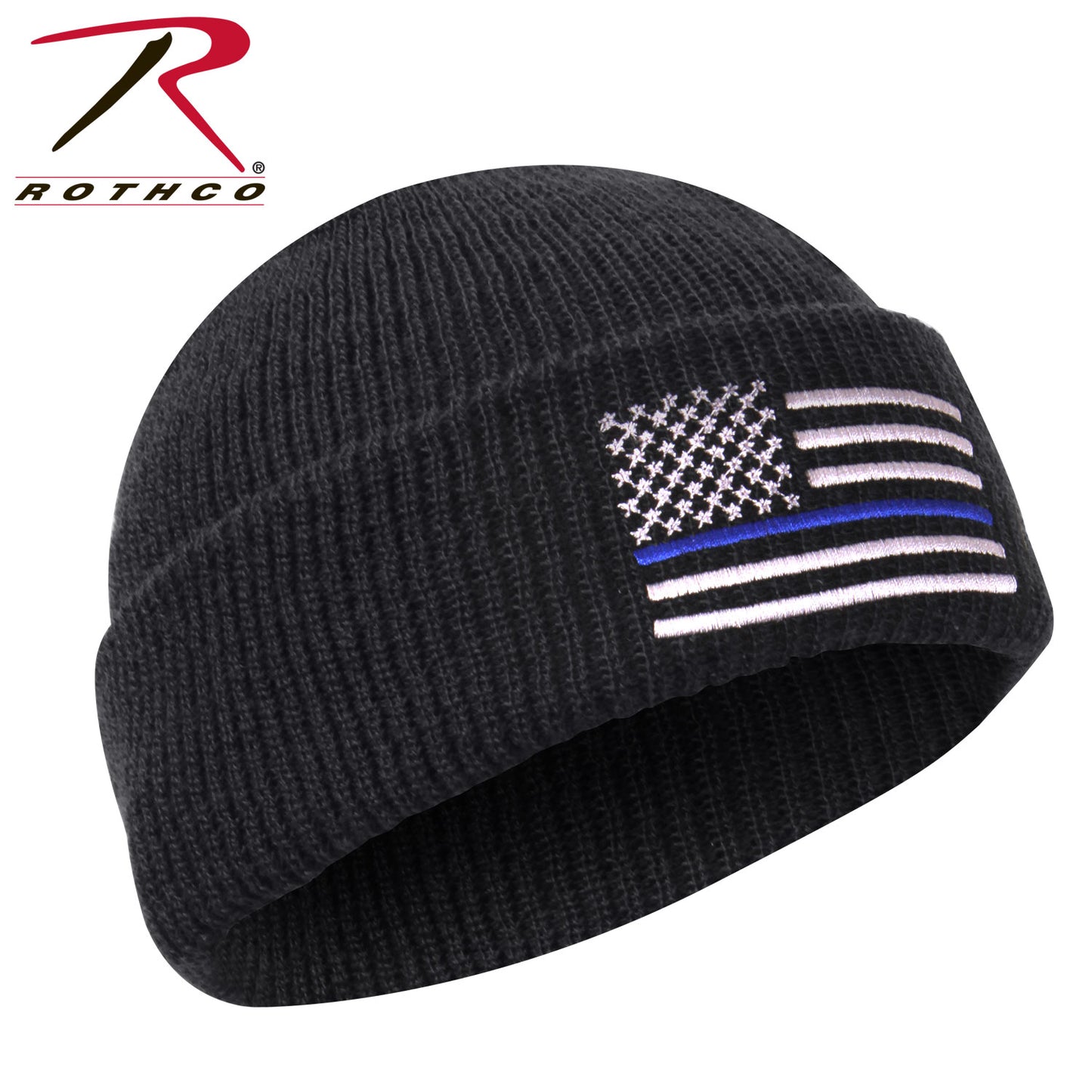 Rothco Thin Blue Line Deluxe Embroidered Watch Cap