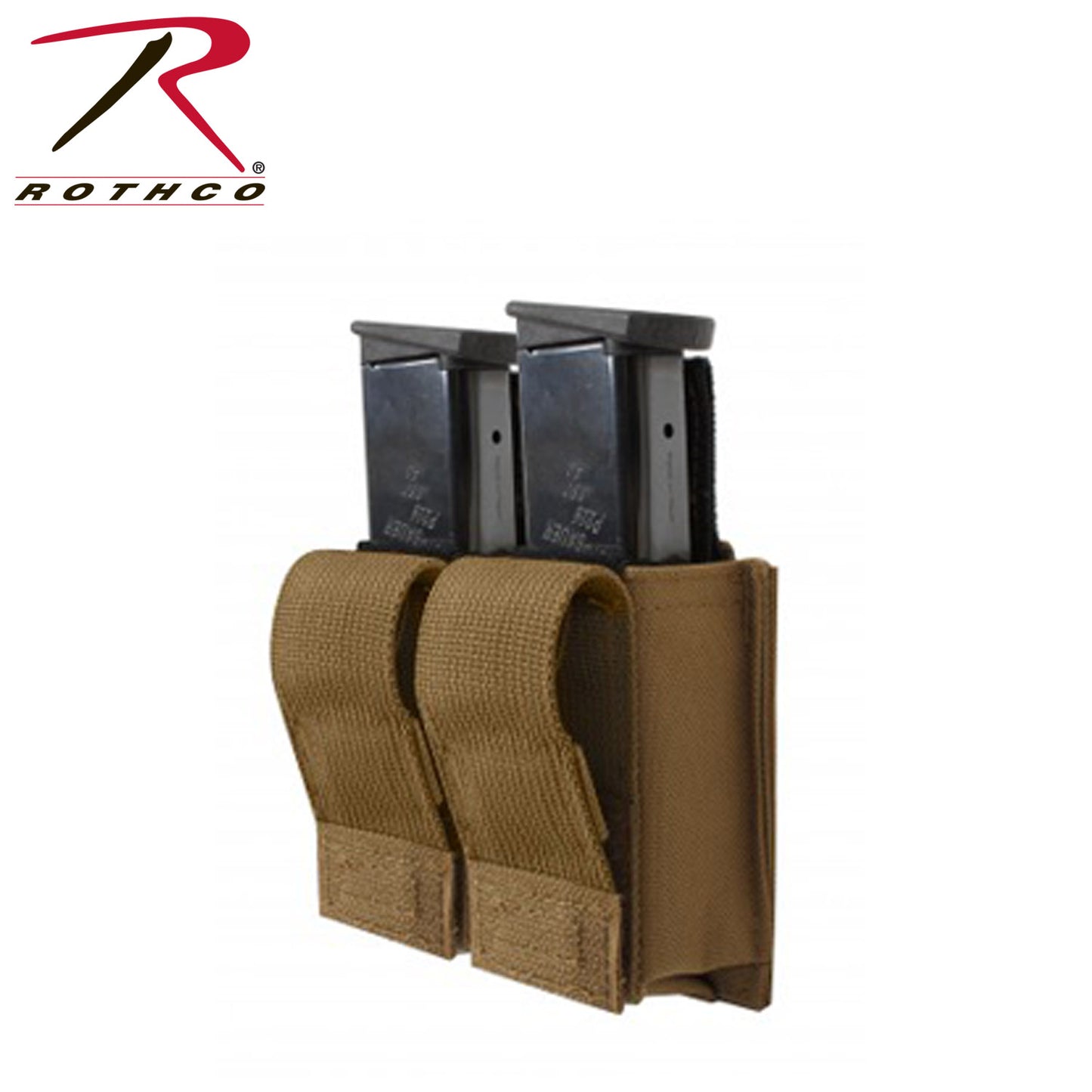 Rothco MOLLE Double Pistol Mag Pouch With Insert