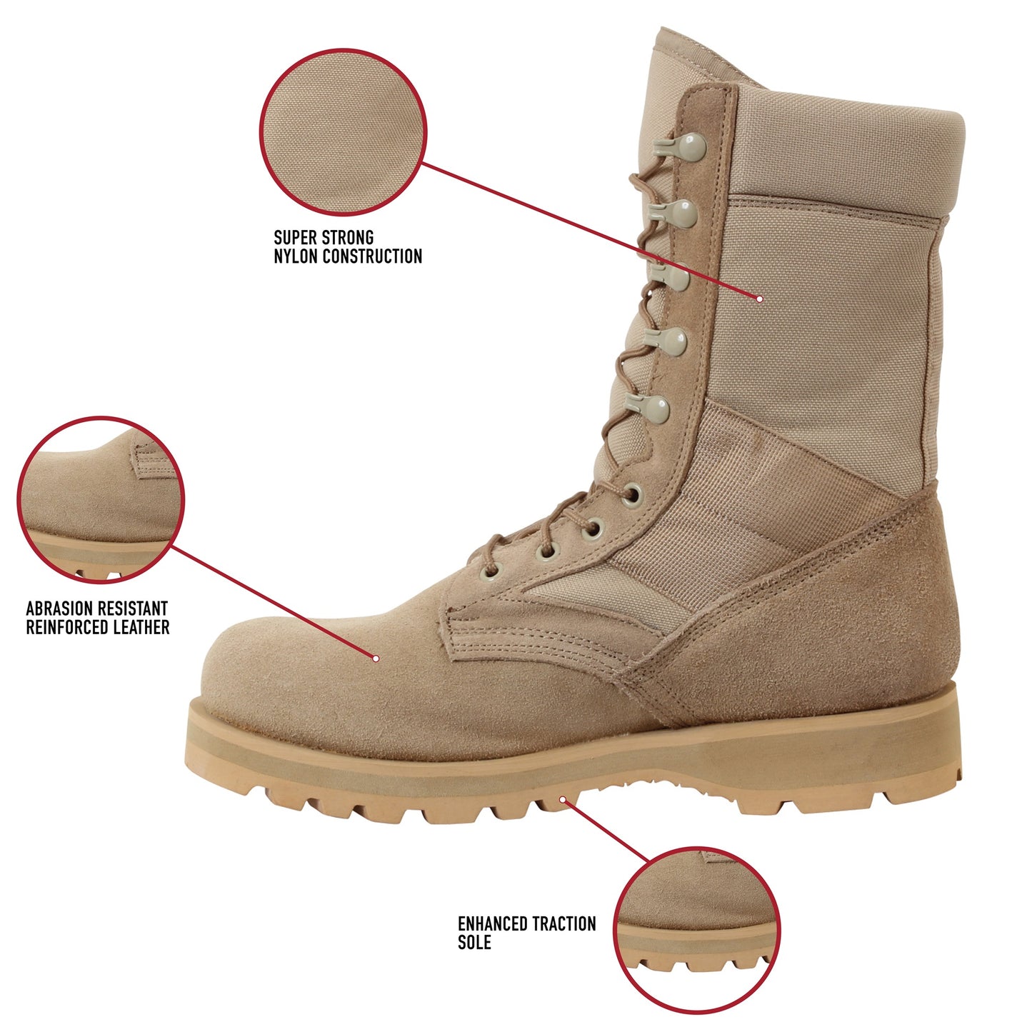 Rothco G.I. Type Sierra Sole Tactical Boots - 8 Inch