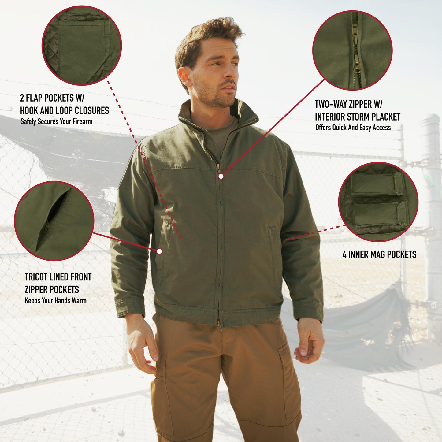 Rothco Concealed Carry 3 Season Jacket