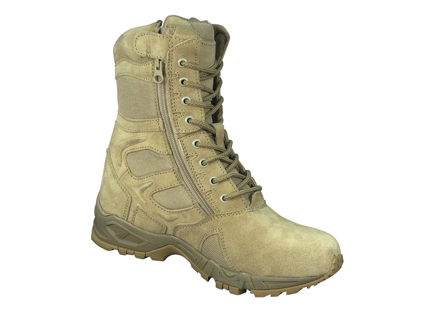 Rothco Forced Entry Deployment Boots With Side Zipper - 8 Inch