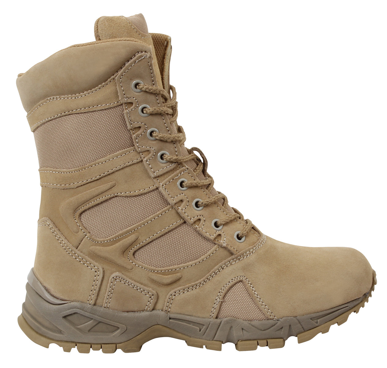 Rothco Forced Entry Deployment Boots With Side Zipper - 8 Inch