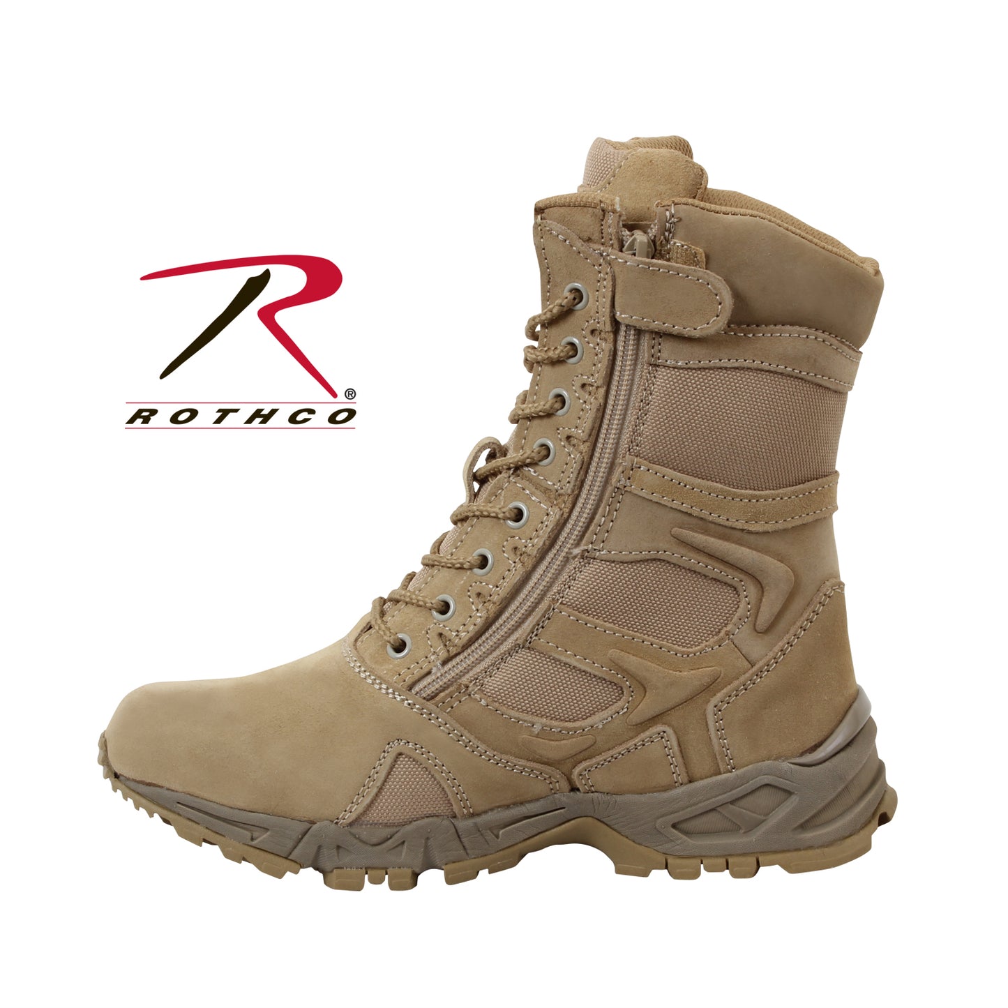 Rothco Forced Entry Deployment Boots With Side Zipper - 8 Inch