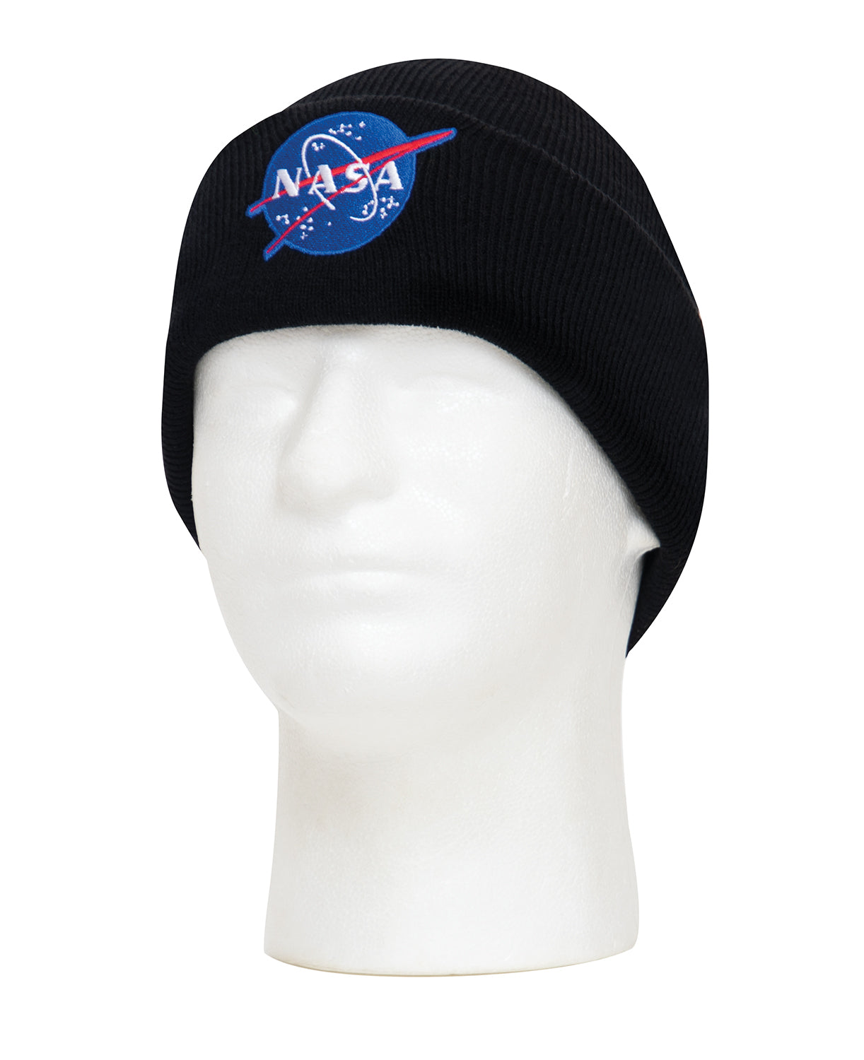 Rothco Deluxe NASA Meatball Logo Embroidered Watch Cap - Black