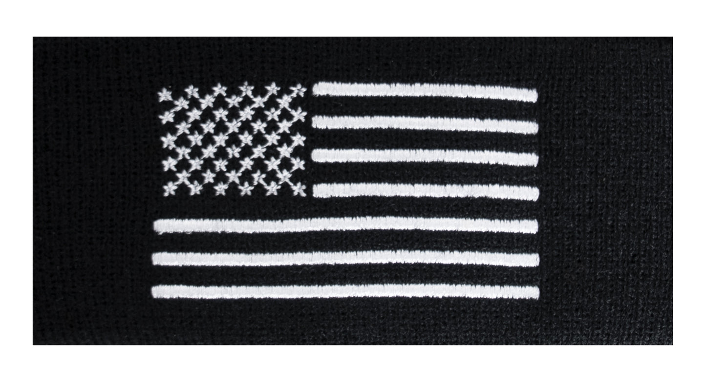 Rothco US Flag Embroidered Fine Knit Watch Cap