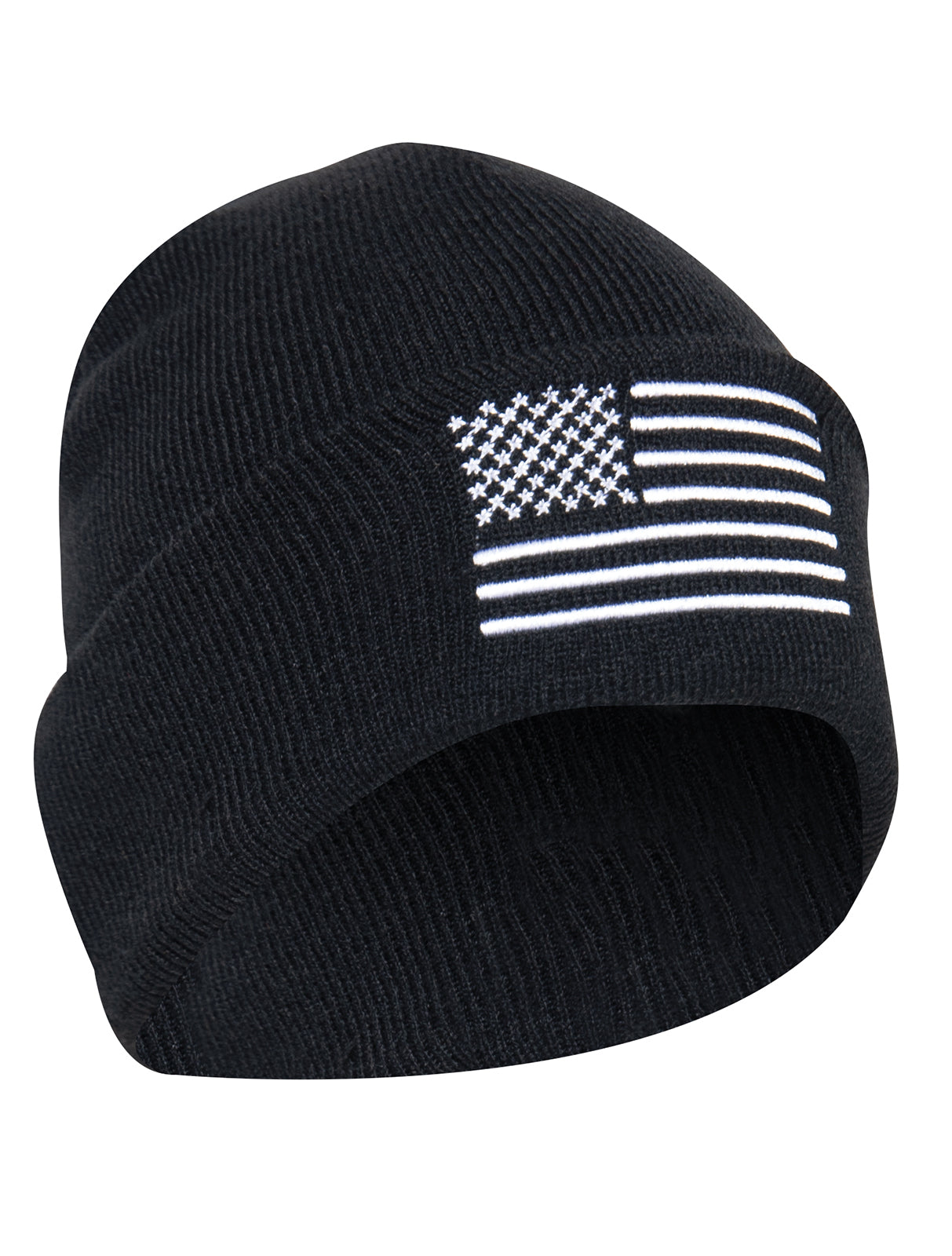 Rothco US Flag Embroidered Fine Knit Watch Cap