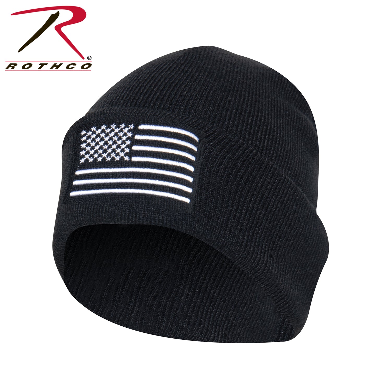 Rothco US Flag Embroidered Fine Knit Watch Cap