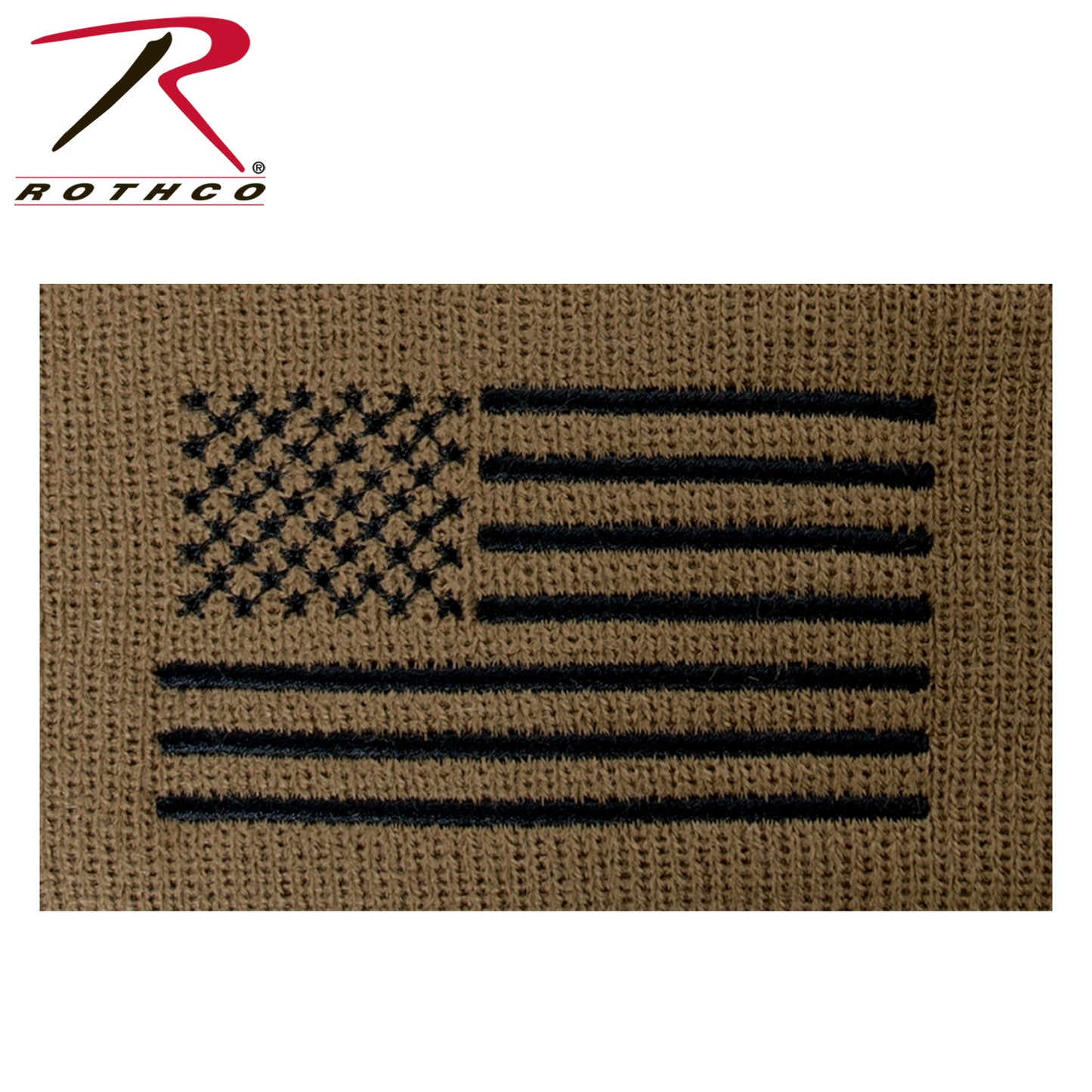 Rothco US Flag Embroidered Fine Knit Watch Cap