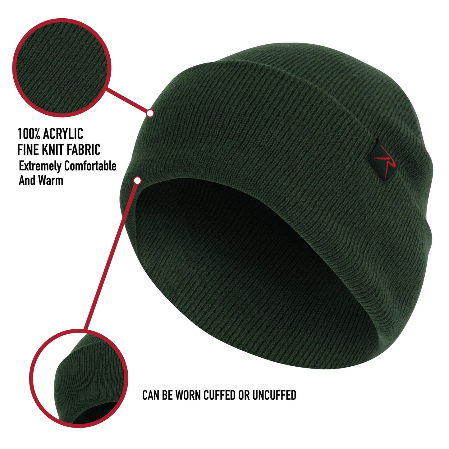 Rothco Deluxe Fine Knit Watch Cap