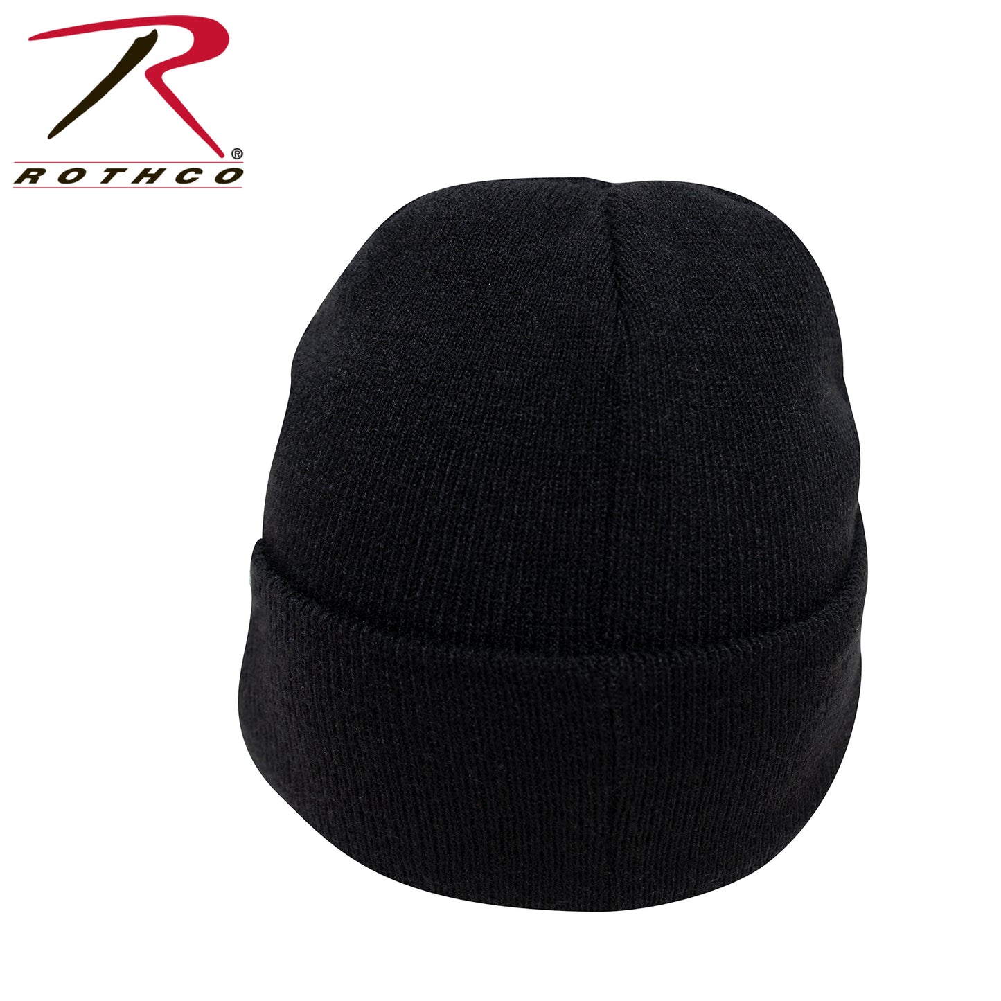 Rothco Veteran With US Flag Fine Knit Watch Cap - Black