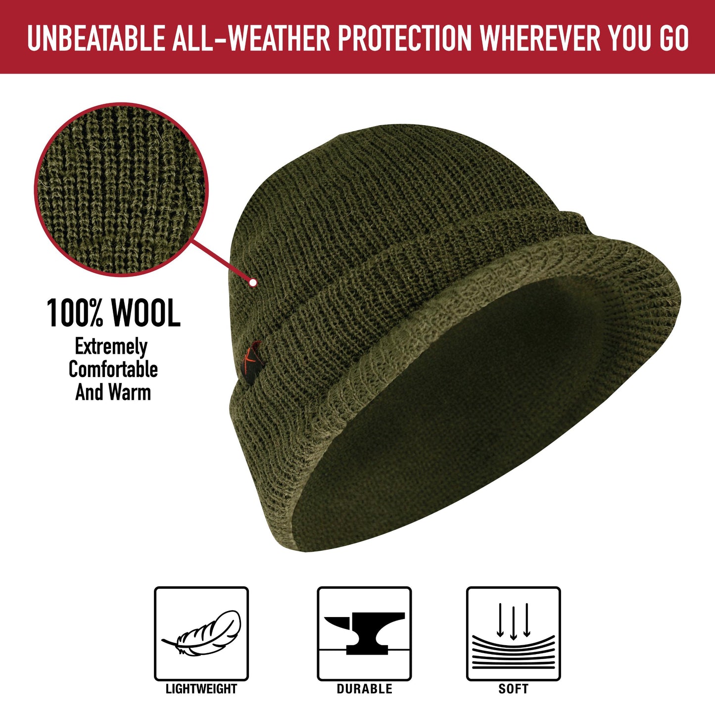 Rothco Watch Cap with Brim