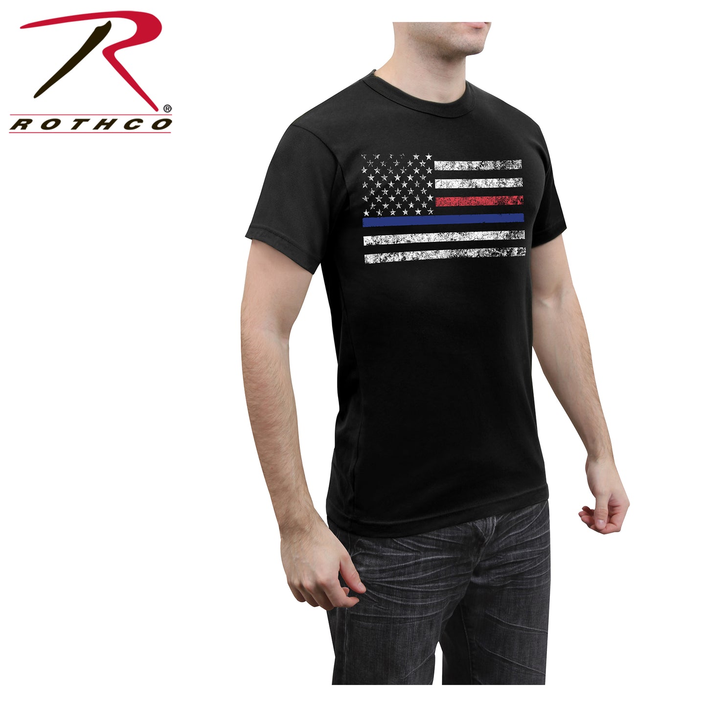 Rothco Thin Blue Line & Thin Red Line T-shirt