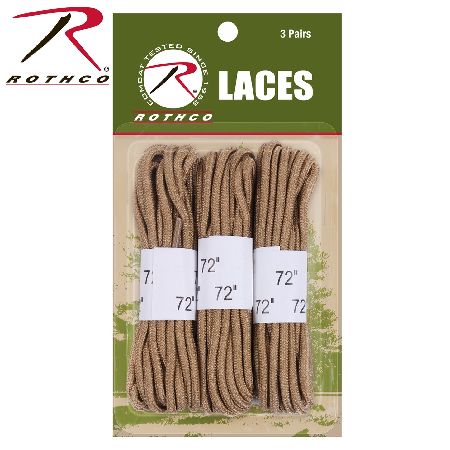 Rothco 72" Boot Laces - 3 Pack