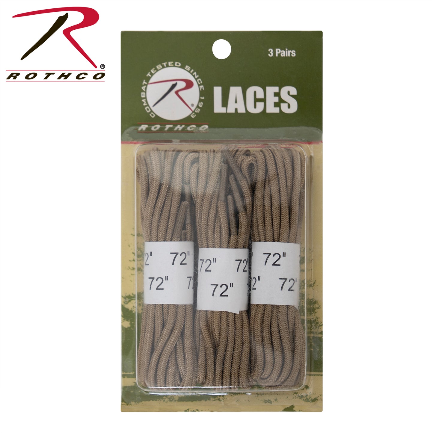 Rothco 72" Boot Laces - 3 Pack