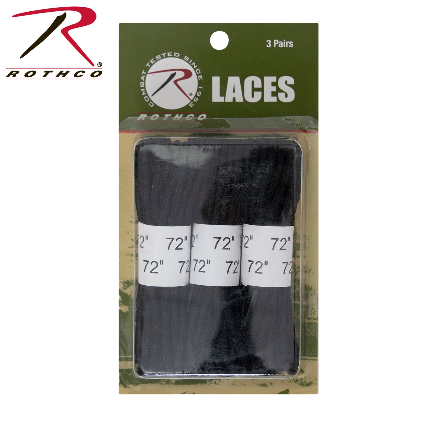 Rothco 72" Boot Laces - 3 Pack