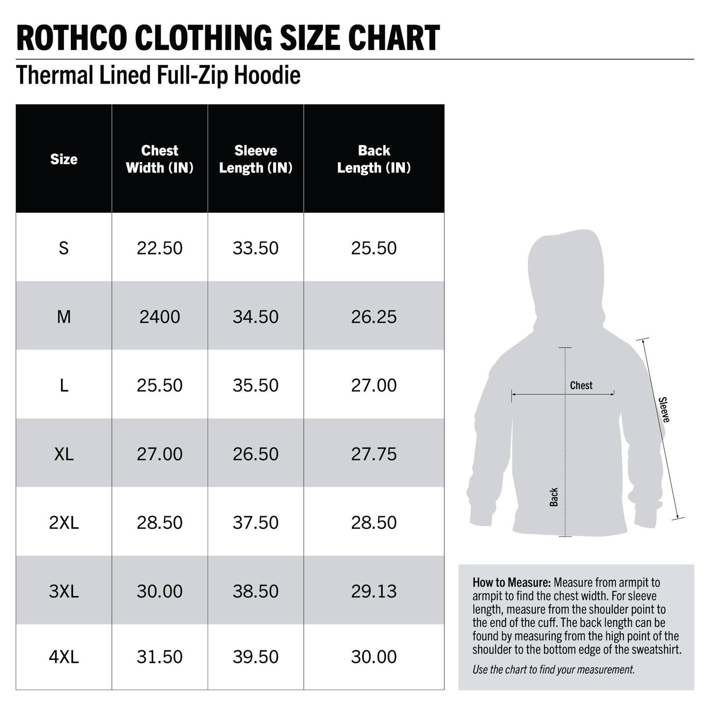 Rothco Thermal Lined Hooded Sweatshirt