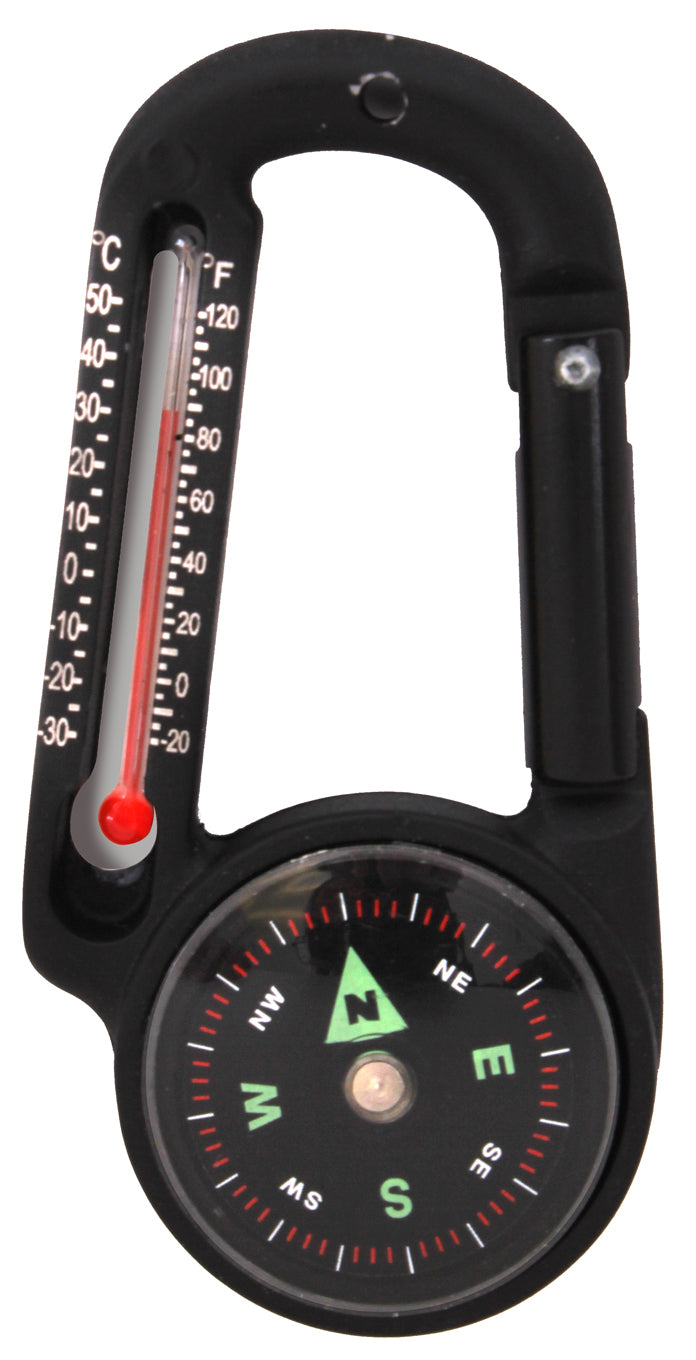 Rothco Carabiner Compass/Thermometer