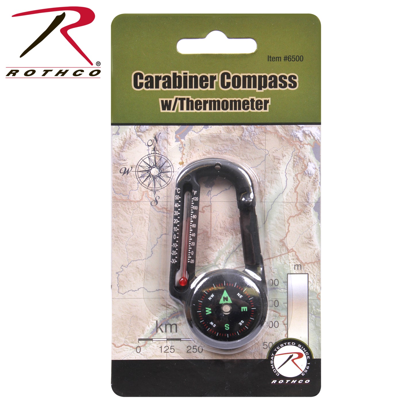 Rothco Carabiner Compass/Thermometer