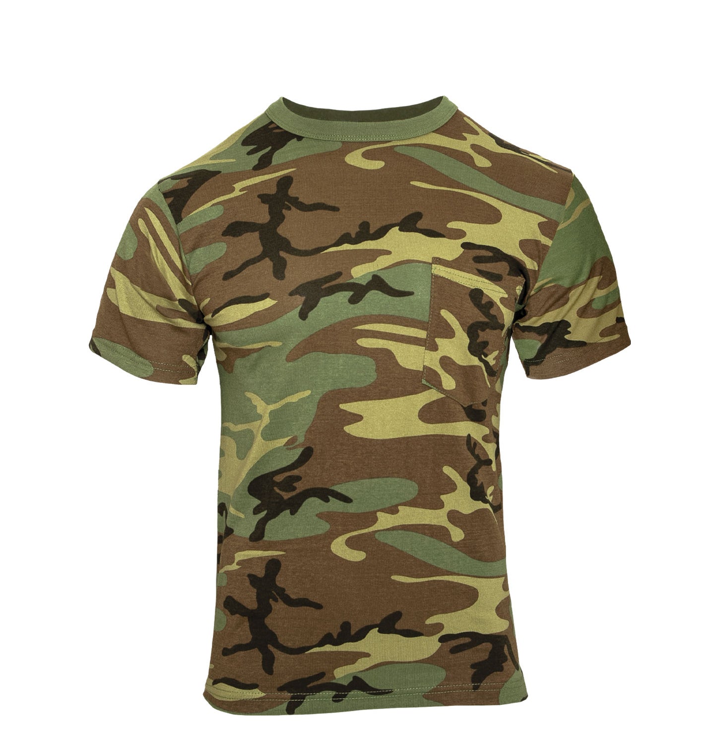 Rothco Woodland Camo T-Shirt With Pocket