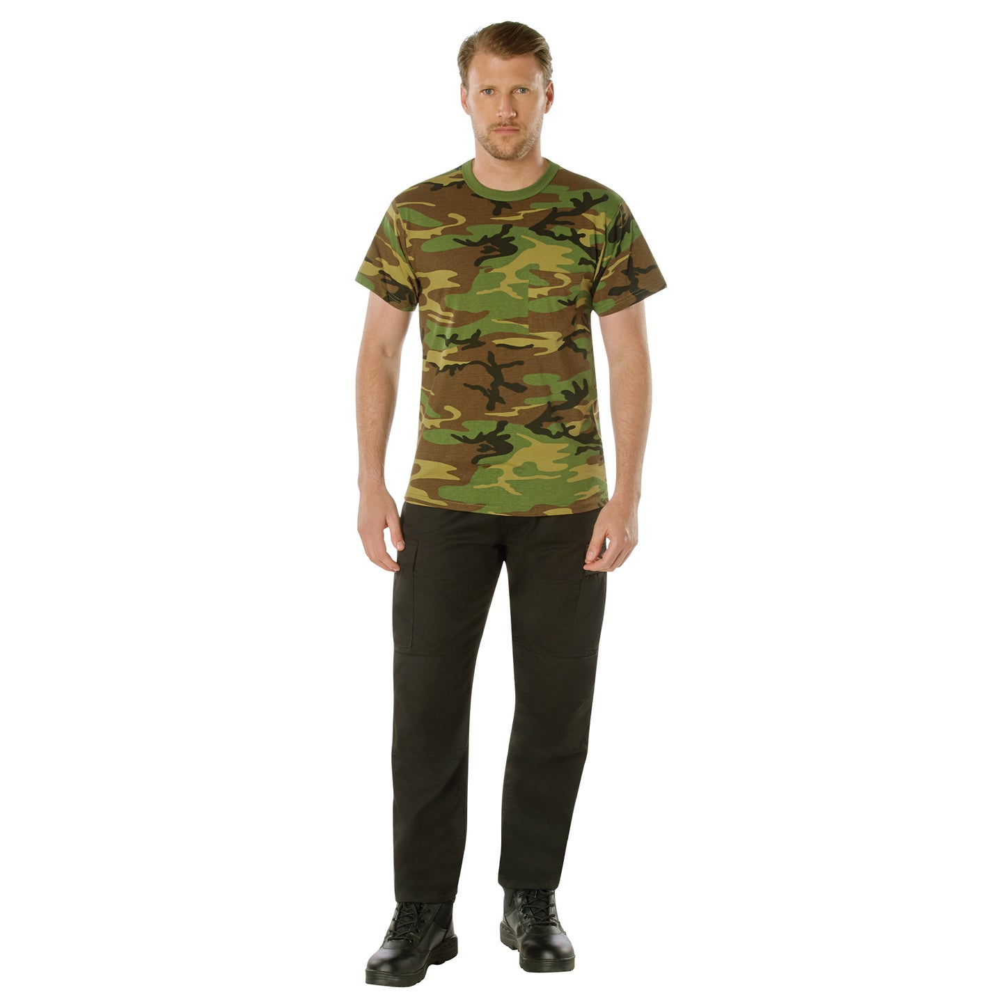 Rothco Woodland Camo T-Shirt With Pocket