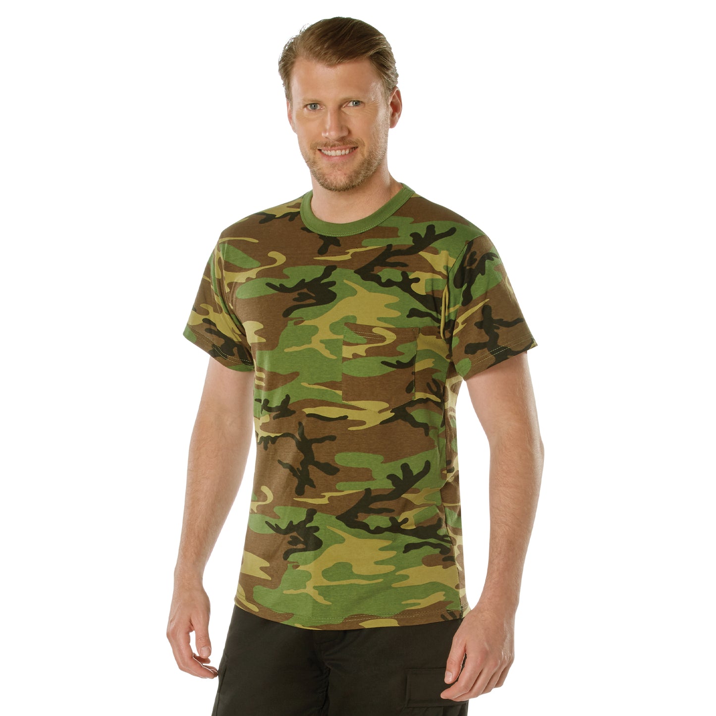 Rothco Woodland Camo T-Shirt With Pocket