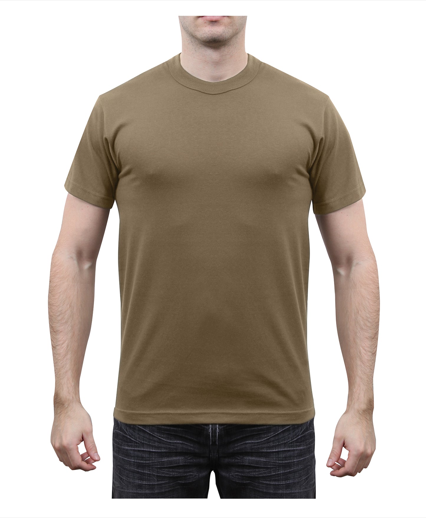 Rothco Solid Color T-Shirt with Cotton / Polyester Blend