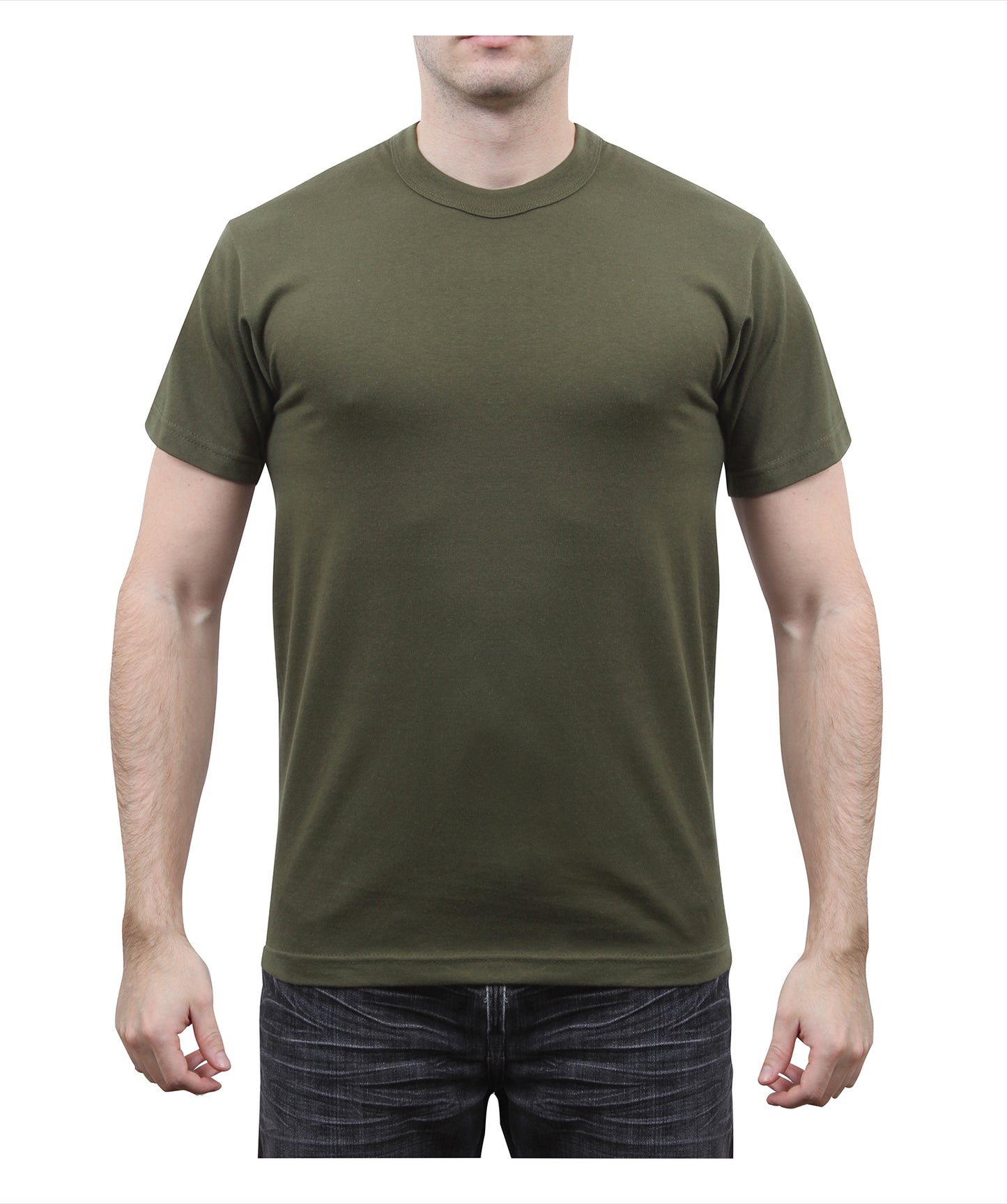 Rothco Solid Color T-Shirt with Cotton / Polyester Blend