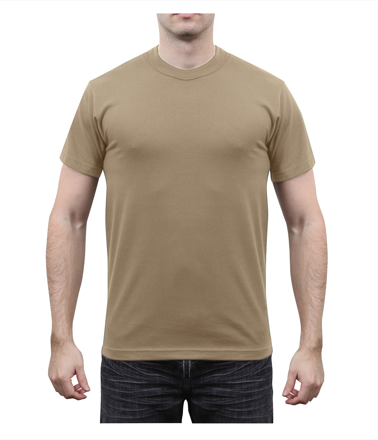 Rothco Solid Color T-Shirt with Cotton / Polyester Blend