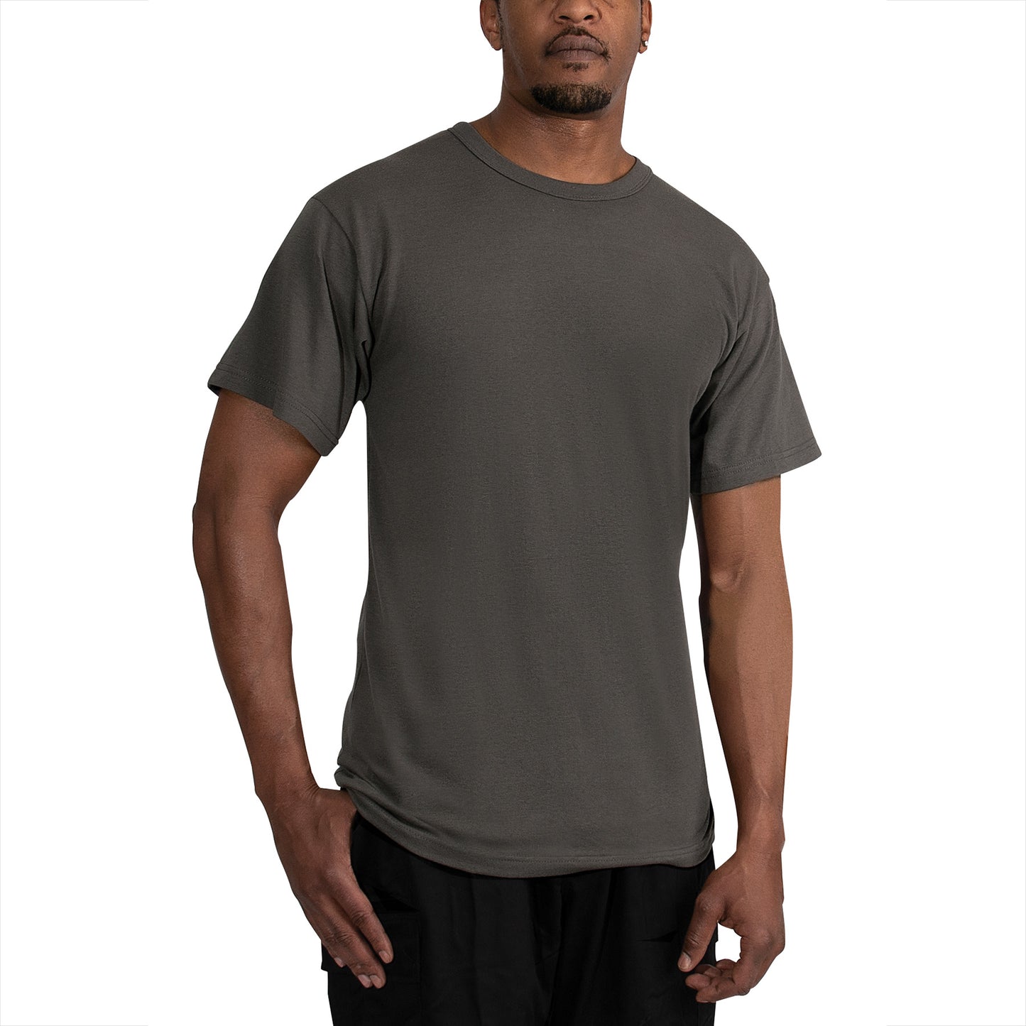 Rothco Solid Color T-Shirt with Cotton / Polyester Blend