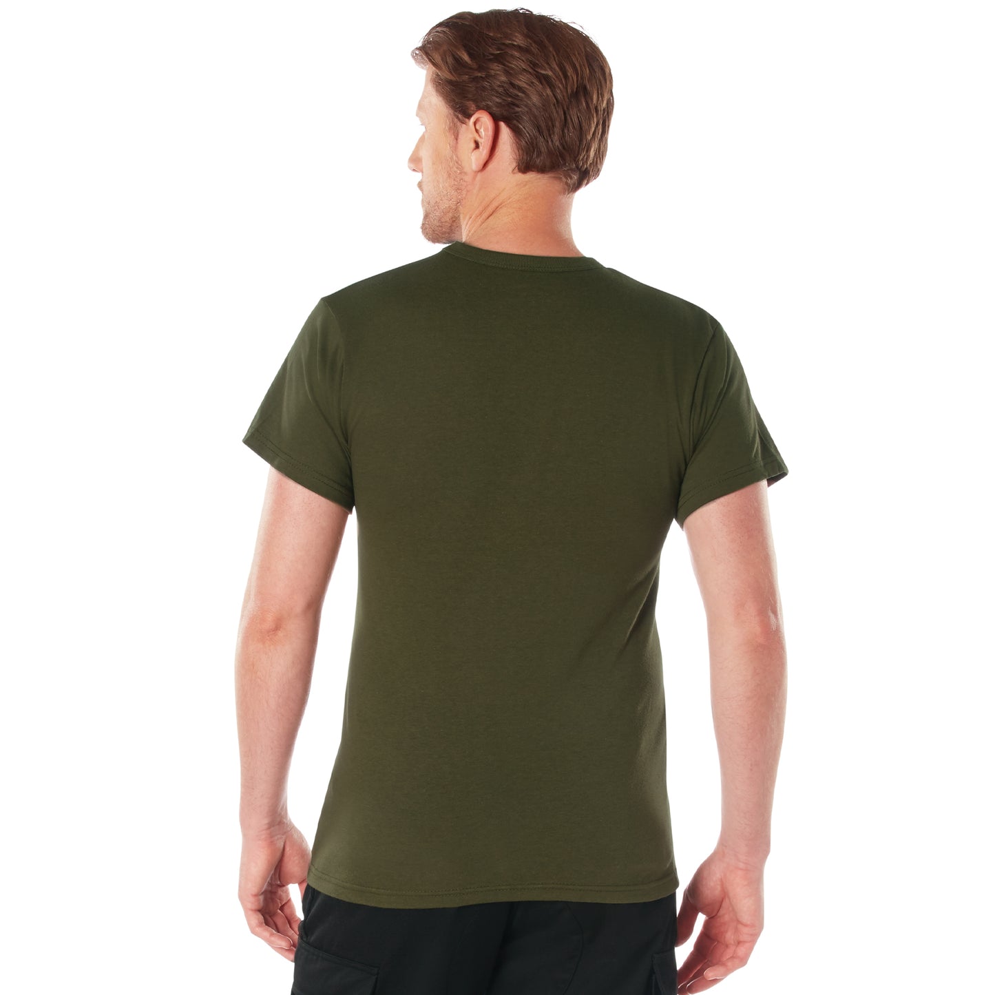 Rothco Solid Color T-Shirt with Cotton / Polyester Blend