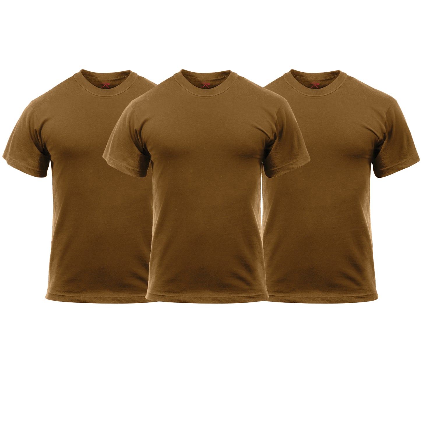 Rothco Solid Color T-Shirt with Cotton / Polyester Blend