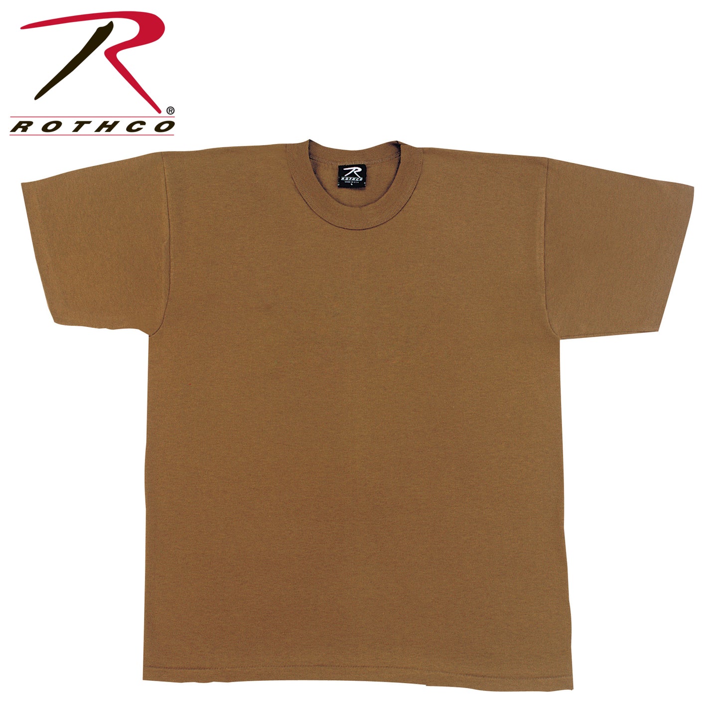 Rothco Solid Color T-Shirt with Cotton / Polyester Blend