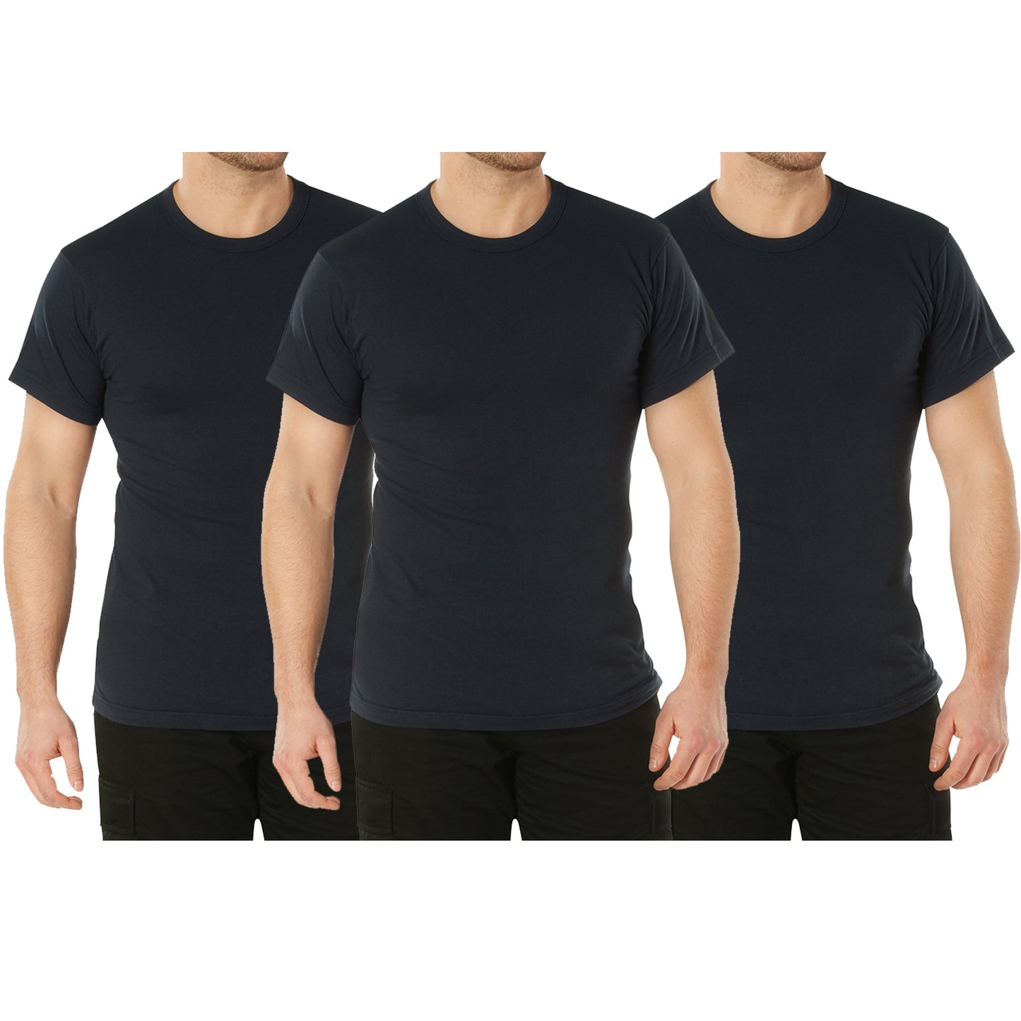 Rothco Solid Color T-Shirt with Cotton / Polyester Blend