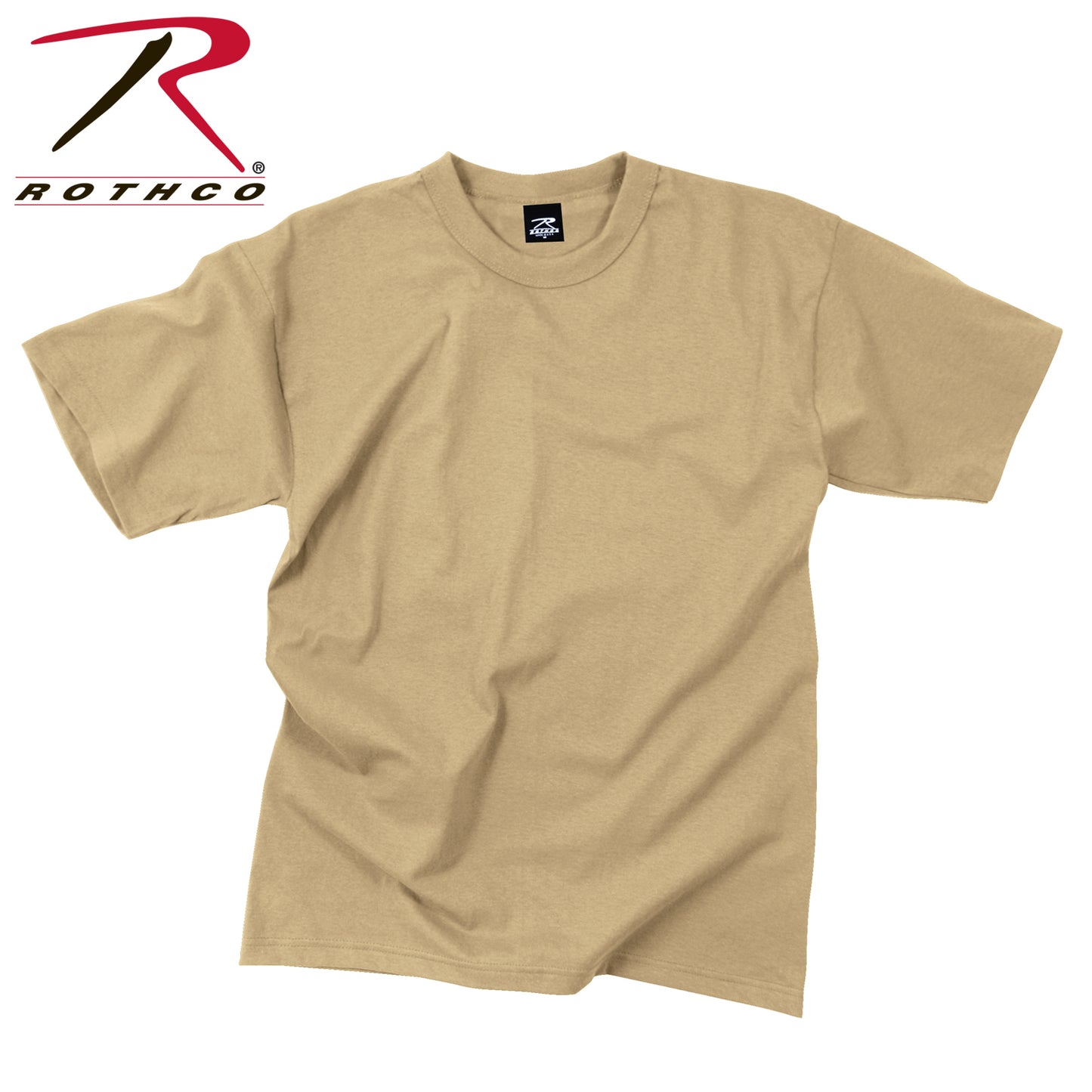 Rothco Solid Color T-Shirt with Cotton / Polyester Blend