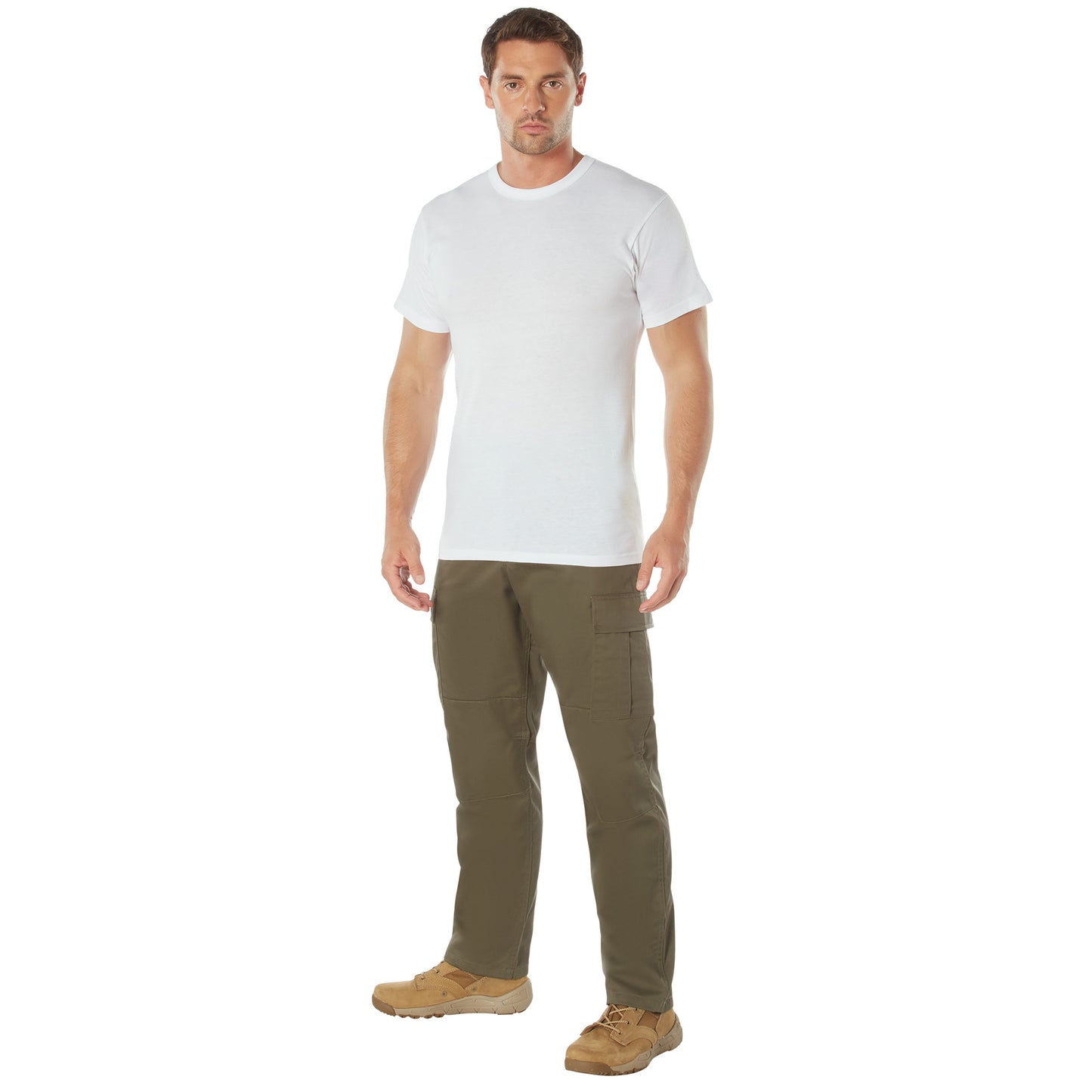 Rothco Solid Color T-Shirt with Cotton / Polyester Blend