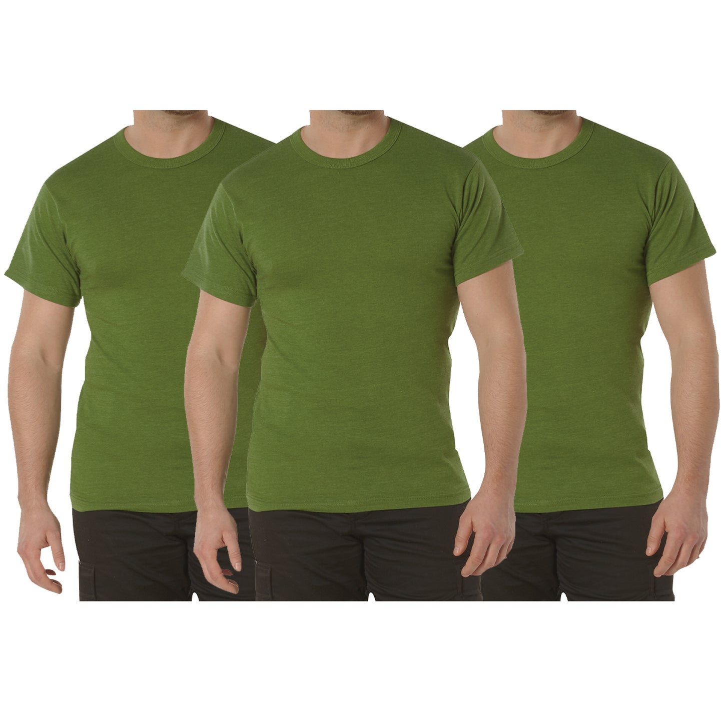 Rothco Solid Color T-Shirt with Cotton / Polyester Blend