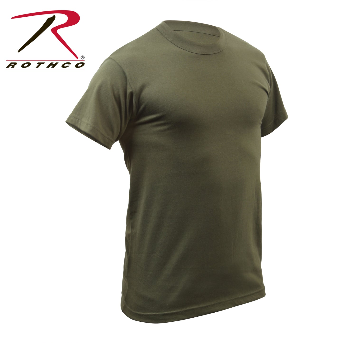 Rothco Solid Color T-Shirt with Cotton / Polyester Blend