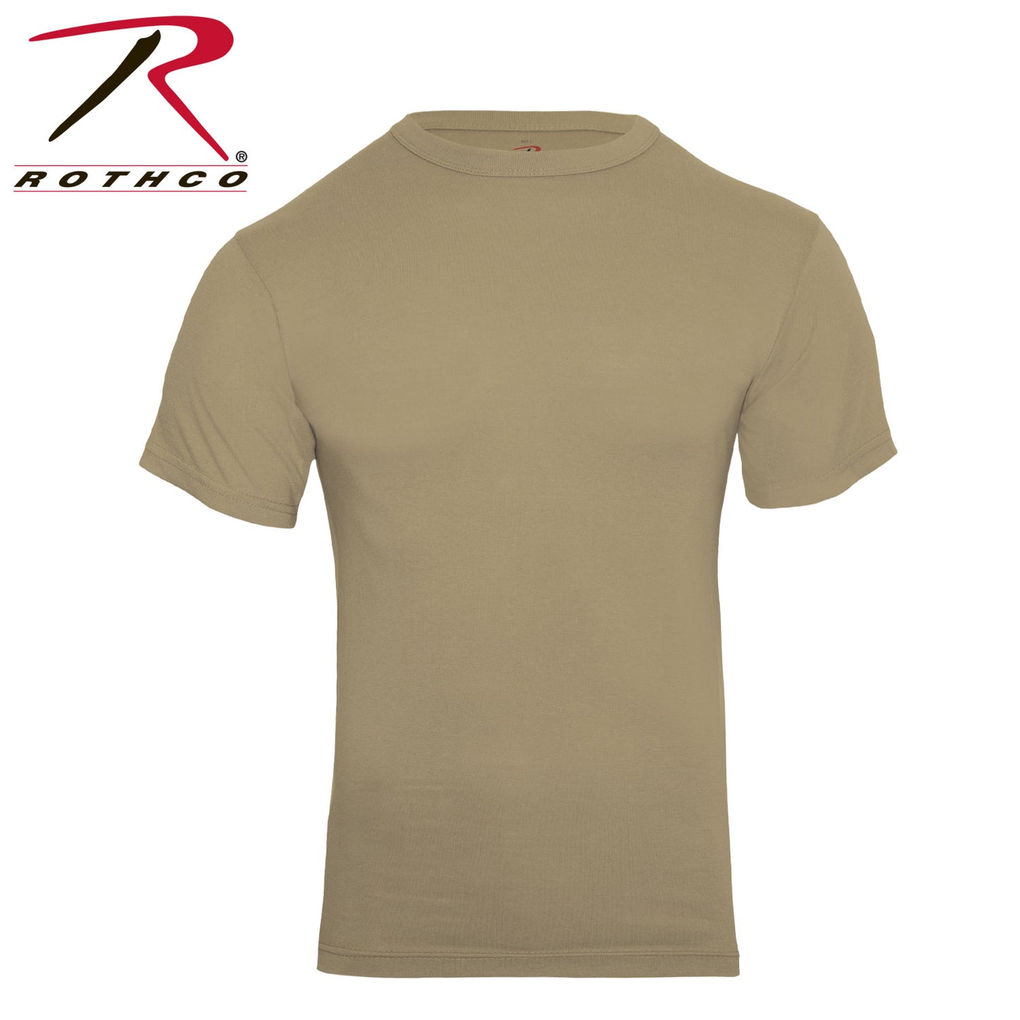 Rothco Solid Color T-Shirt with Cotton / Polyester Blend