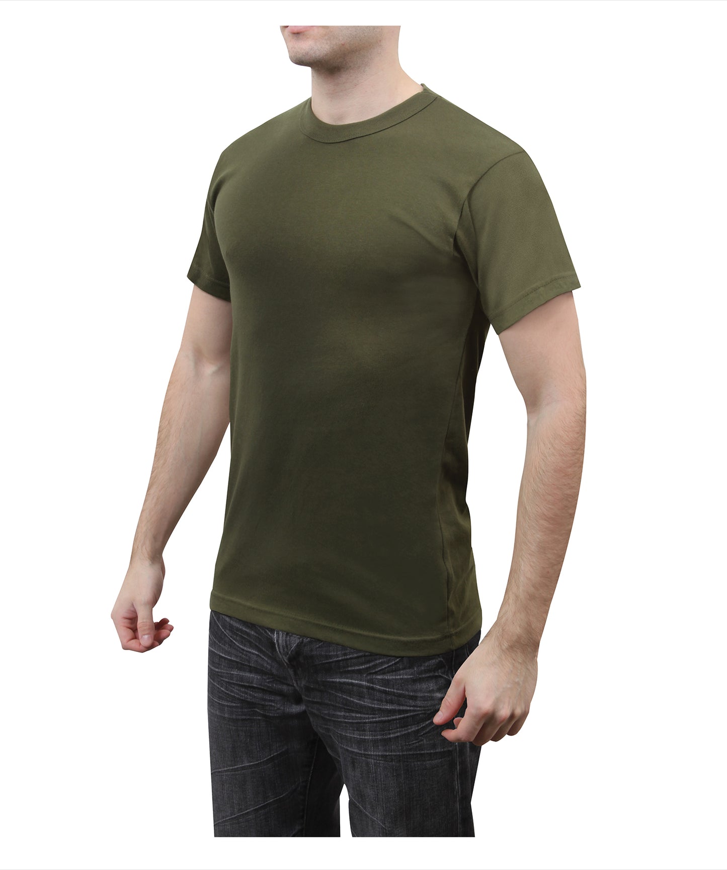 Rothco Solid Color T-Shirt with Cotton / Polyester Blend