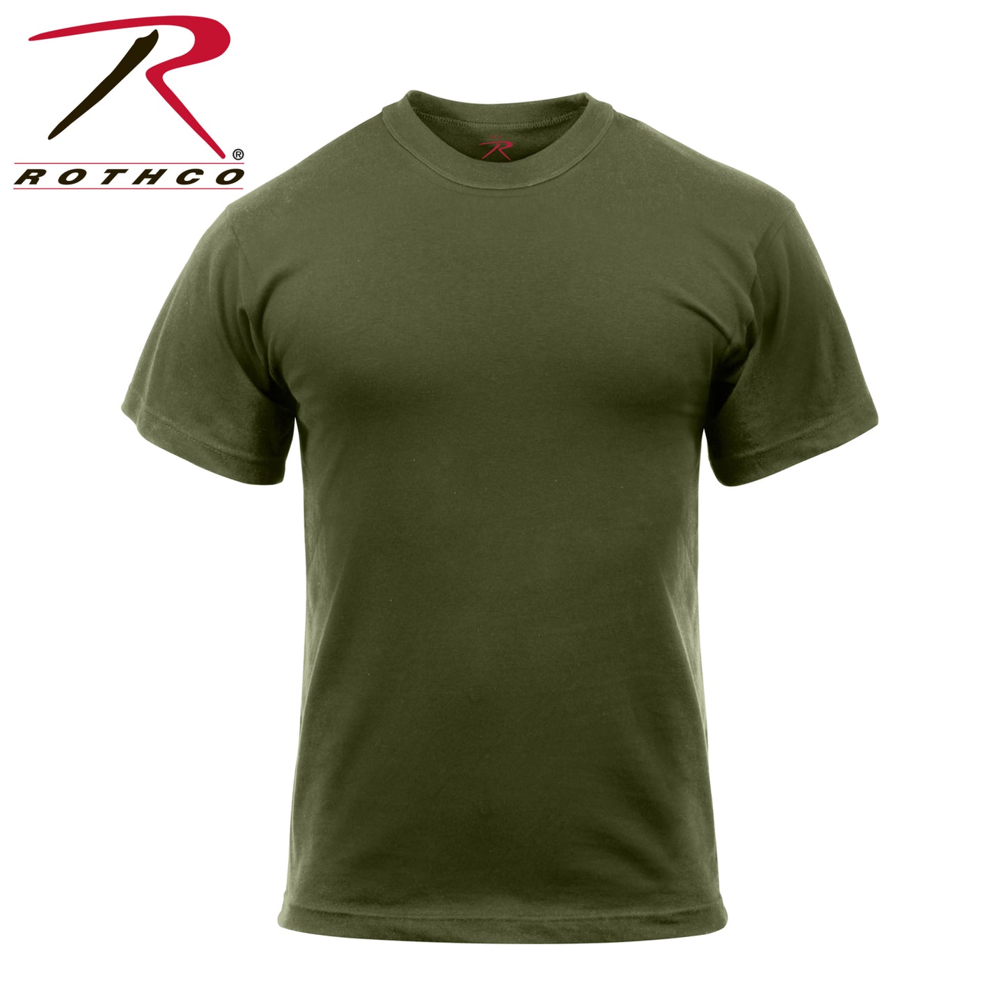 Rothco Solid Color T-Shirt with Cotton / Polyester Blend