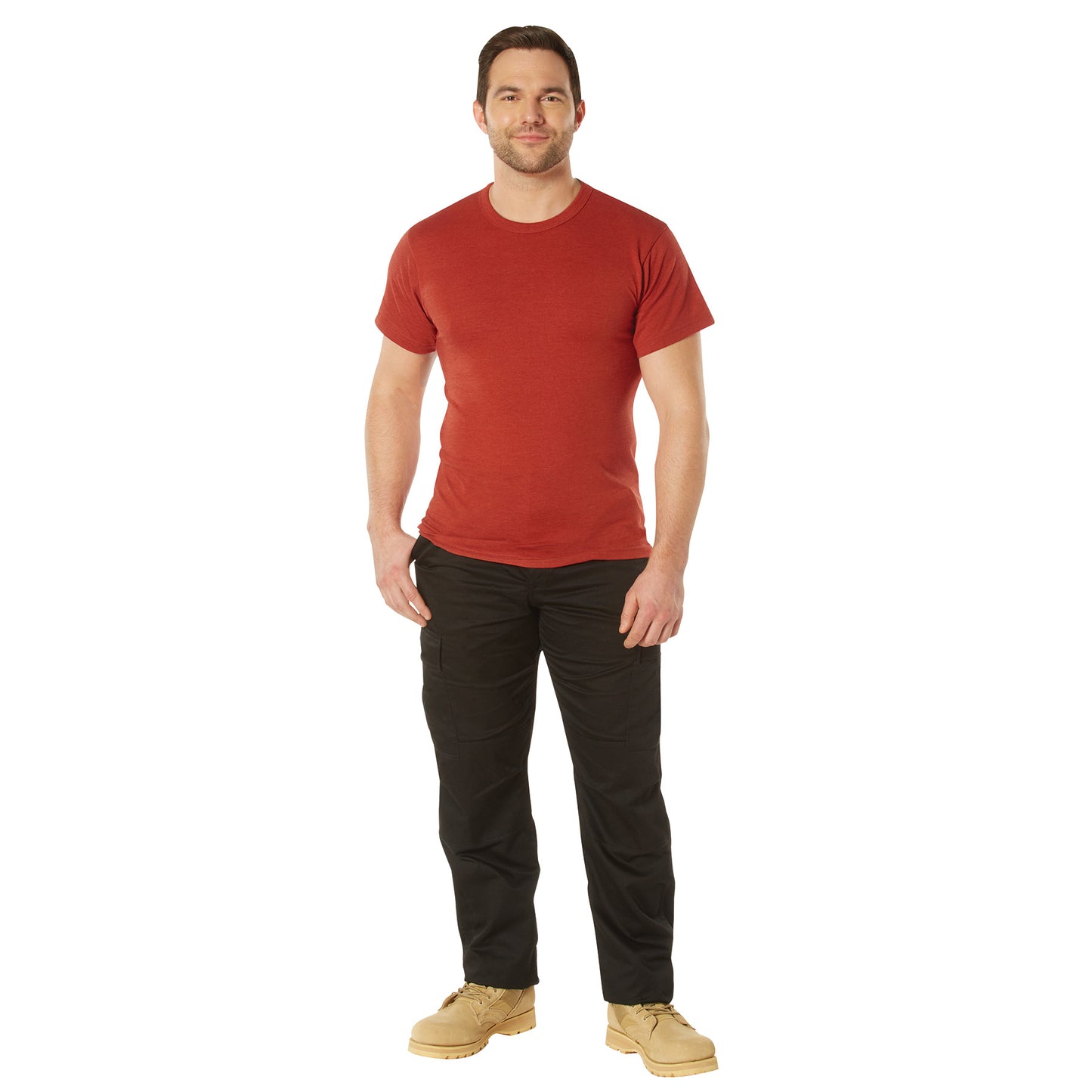 Rothco Solid Color T-Shirt with Cotton / Polyester Blend