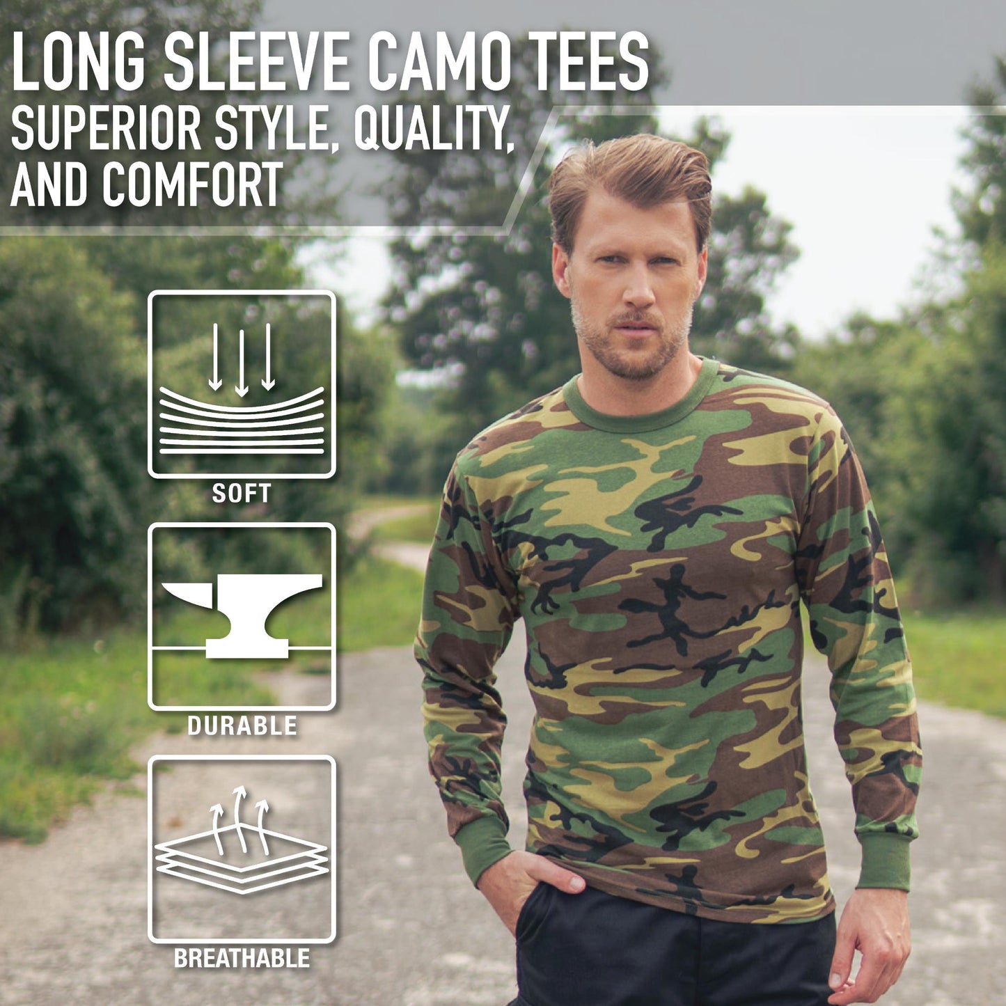 Rothco Long Sleeve Color Camo T-Shirt