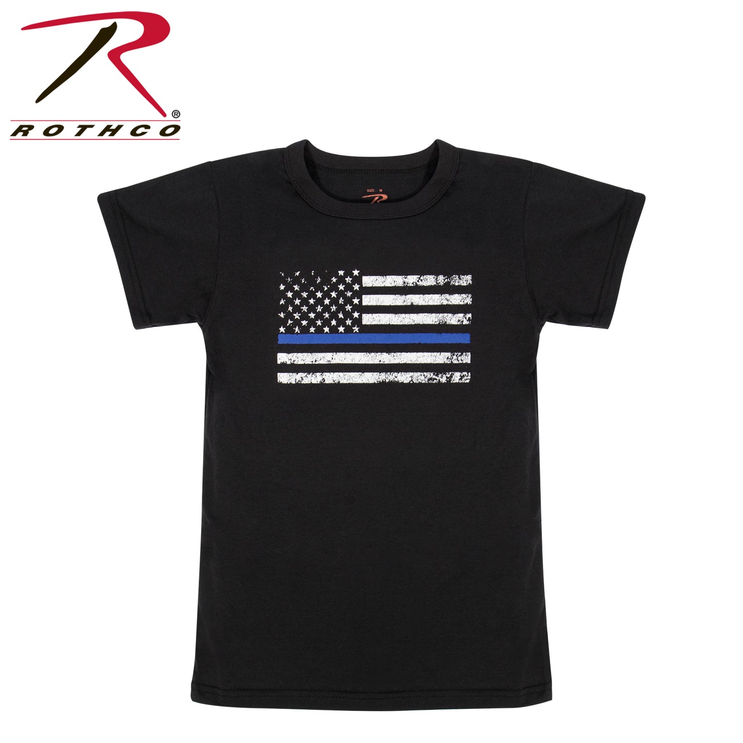 Rothco Kids Thin Blue Line US Flag T-Shirt