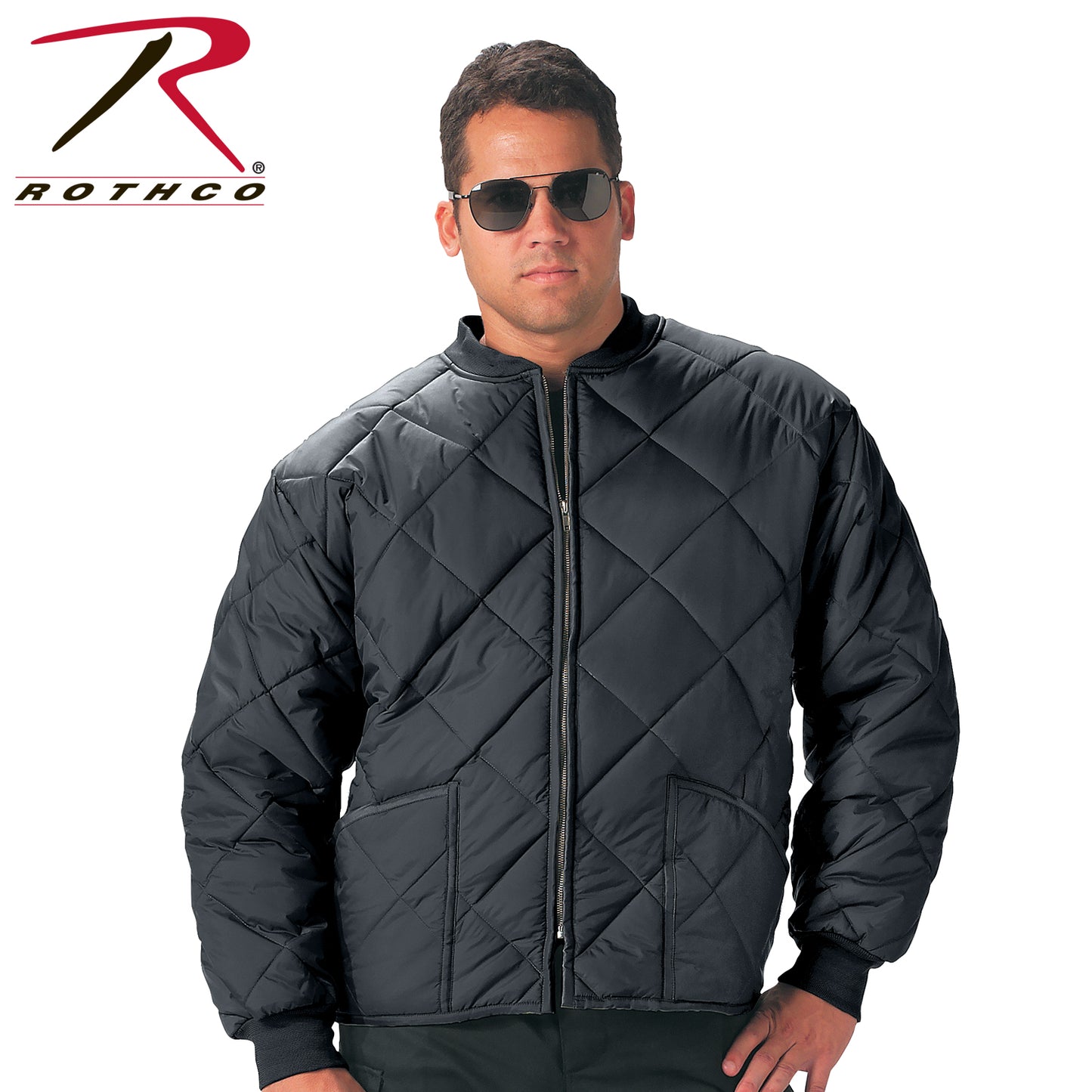 Rothco Diamond Nylon Quilted Flight Jacket