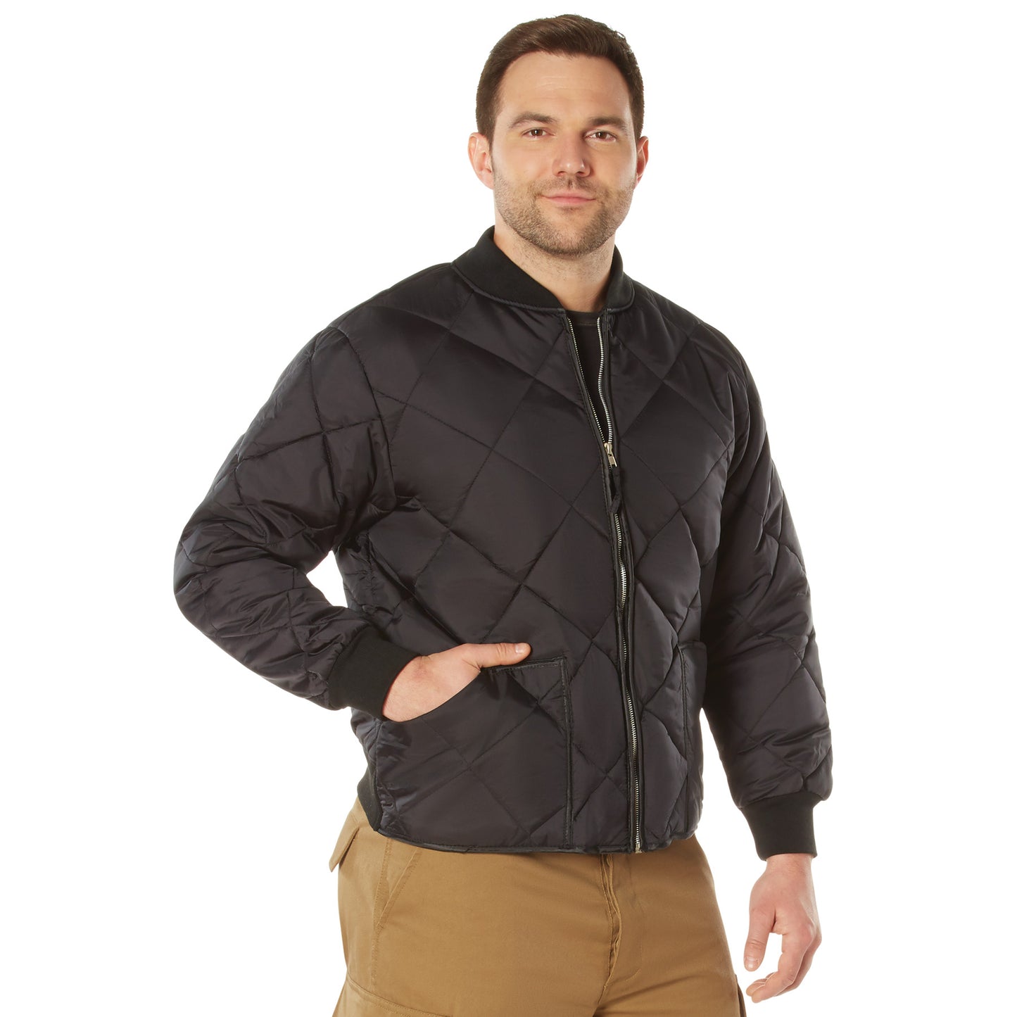 Rothco Diamond Nylon Quilted Flight Jacket