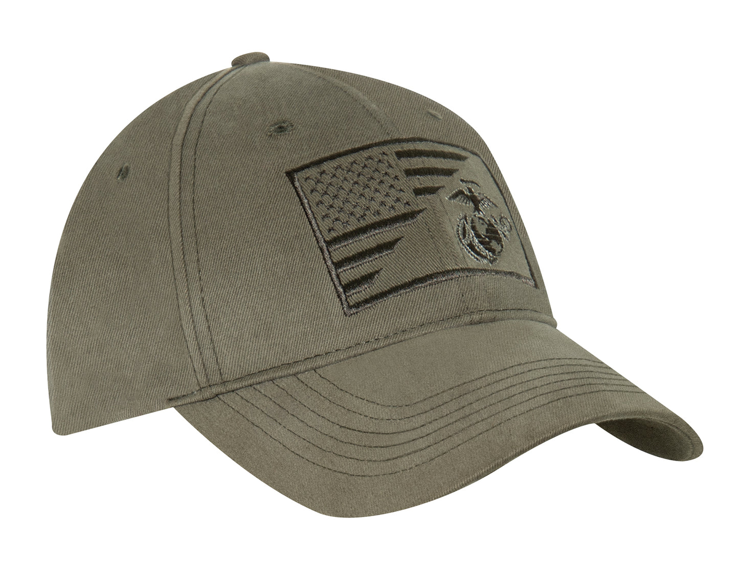 Rothco USMC Eagle, Globe and Anchor / US Flag Low Pro Cap