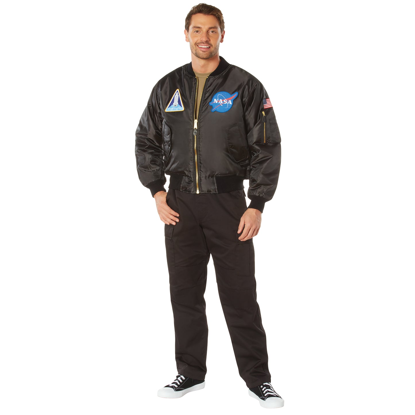 Rothco NASA MA-1 Flight Jacket - Black